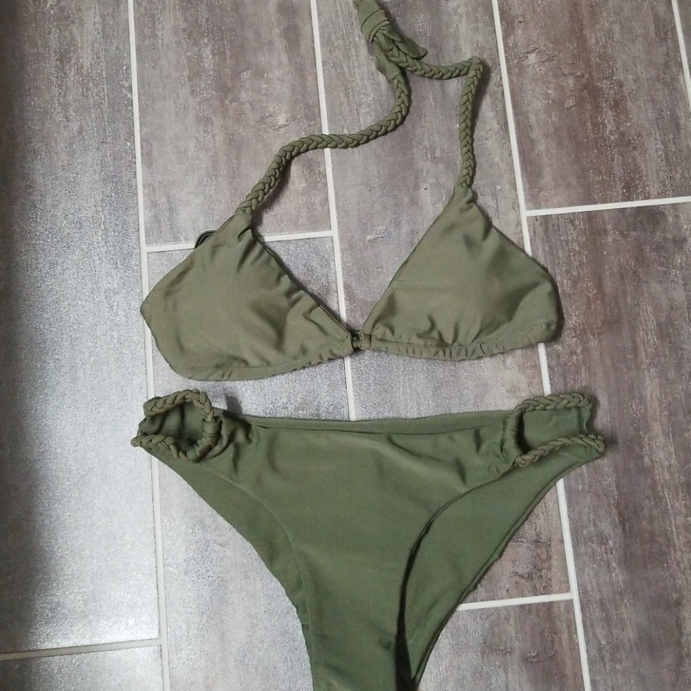 Olive green bikini